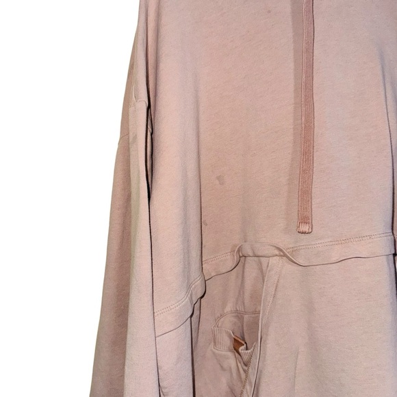 Lunya Dreamy Alpaca Wool Blend Fleece Oversized Hoodie Meditative Pink Lounge M - Picture 4 of 14